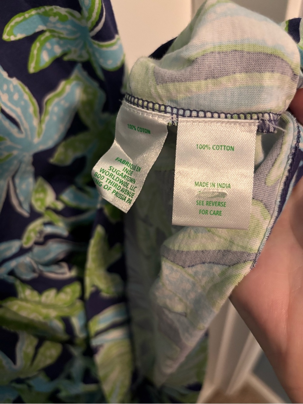 Lilly Pulitzer Bingley Dress Green Sapphire Blue Tropical Tango Size M - NWOT! - Picture 3 of 6